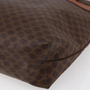 CELINE Macadam Canvas Tote Bag PVC Leather Brown Auth ki6109-12