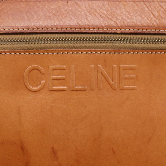 CELINE Macadam Canvas Tote Bag PVC Leather Brown Auth ki6109