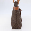 CELINE Macadam Canvas Tote Bag PVC Leather Brown Auth ki6109-4