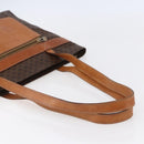 CELINE Macadam Canvas Tote Bag PVC Leather Brown Auth ki6109-7