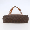 CELINE Macadam Canvas Tote Bag PVC Leather Brown Auth ki6109-9