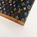 LOUIS VUITTON Multicolor Agenda GM Day Planner Cover Black R20893 Auth ki6115V-17