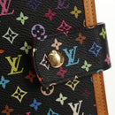 LOUIS VUITTON Multicolor Agenda GM Day Planner Cover Black R20893 Auth ki6115V-18