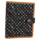LOUIS VUITTON Multicolor Agenda GM Day Planner Cover Black R20893 Auth ki6115V-1