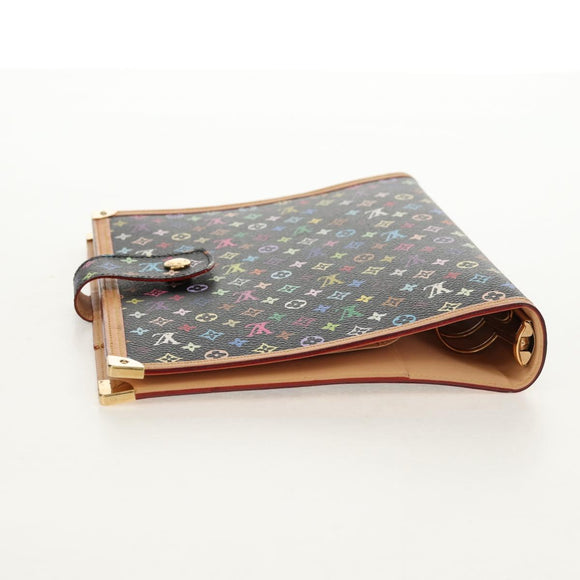 LOUIS VUITTON Multicolor Agenda GM Day Planner Cover Black R20893 Auth ki6115V