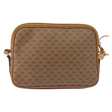 GUCCI Micro GG Supreme Shoulder Bag PVC Beige Gold 007 123 0428 Auth ki6116 - 0