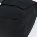 FENDI Mamma Baguette Shoulder Bag Nylon Black Silver Auth ki6120-9