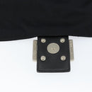 FENDI Mamma Baguette Shoulder Bag Nylon Black Silver Auth ki6120-10