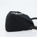 FENDI Mamma Baguette Shoulder Bag Nylon Black Silver Auth ki6120-3