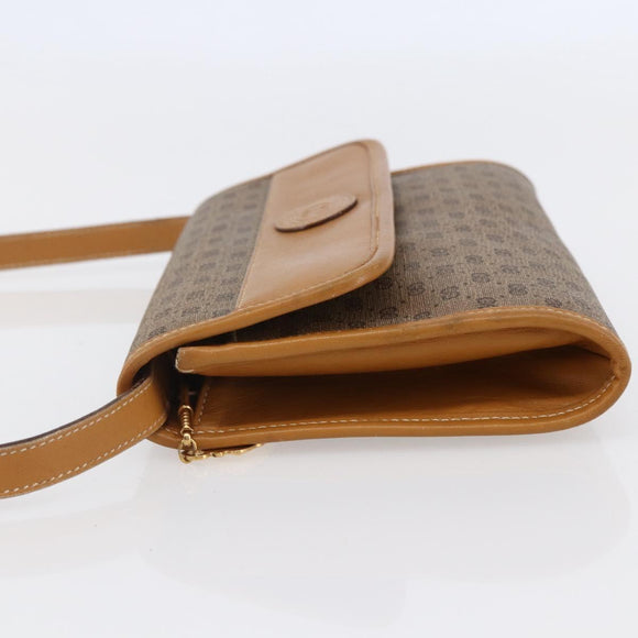 GUCCI Micro GG Supreme Shoulder Bag PVC Beige Gold 004 89 0265 Auth ki6121