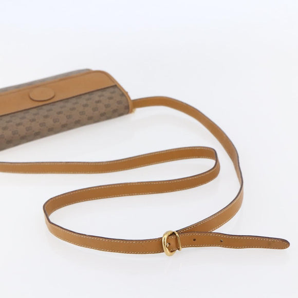 GUCCI Micro GG Supreme Shoulder Bag PVC Beige Gold 004 89 0265 Auth ki6121