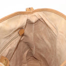 GUCCI Micro GG Supreme Shoulder Bag PVC Beige Gold Auth ki6122-19