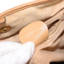 GUCCI Micro GG Supreme Shoulder Bag PVC Beige Gold Auth ki6122-12