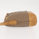 GUCCI Micro GG Supreme Shoulder Bag PVC Beige Gold Auth ki6122-4