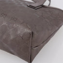 GUCCI GG Implementation Tote Bag PVC Silver Pink gray 211138 Auth ki6125-15