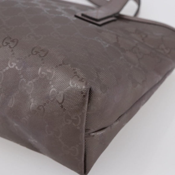 GUCCI GG Implementation Tote Bag PVC Silver Pink gray 211138 Auth ki6125