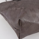 GUCCI GG Implementation Tote Bag PVC Silver Pink gray 211138 Auth ki6125-16