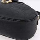 Christian Dior Trotter Canvas Shoulder Bag Black Auth ki6126-9