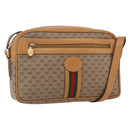 GUCCI Micro GG Supreme Web Sherry Line Bag PVC Beige 001 23 0942 Auth ki6128-1