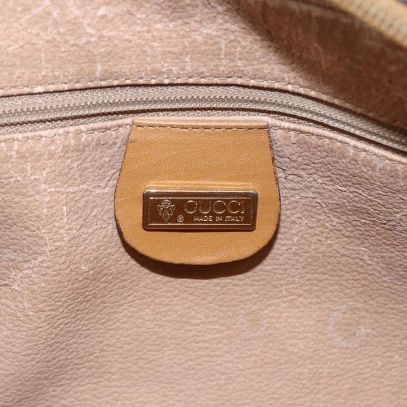 GUCCI Micro GG Supreme Web Sherry Line Bag PVC Beige 001 23 0942 Auth ki6128