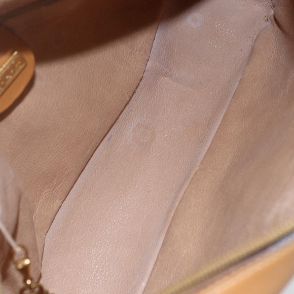 GUCCI Micro GG Supreme Web Sherry Line Bag PVC Beige 001 23 0942 Auth ki6128