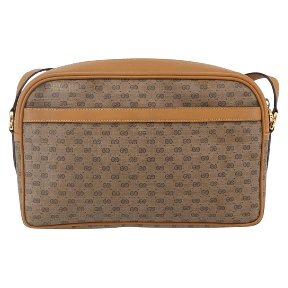 GUCCI Micro GG Supreme Web Sherry Line Bag PVC Beige 001 23 0942 Auth ki6128