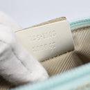 GUCCI GG Canvas Accessory Pouch Light Blue Silver 039 1103 Auth ki6130-12