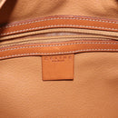 CELINE Macadam Canvas Hand Bag PVC Leather Brown Gold Auth ki6132-18