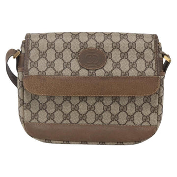 GUCCI GG Supreme Shoulder Bag PVC Leather Beige Gold 001 106 0185 Auth ki6140 - 0