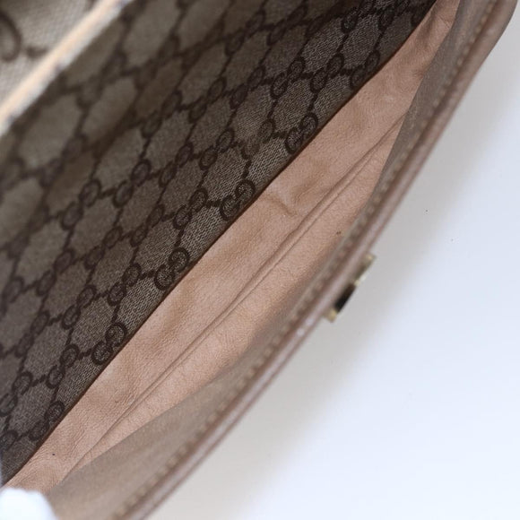 GUCCI GG Supreme Shoulder Bag PVC Leather Beige Gold 001 106 0185 Auth ki6140