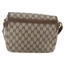 GUCCI GG Supreme Shoulder Bag PVC Leather Beige Gold 001 106 0185 Auth ki6140-3