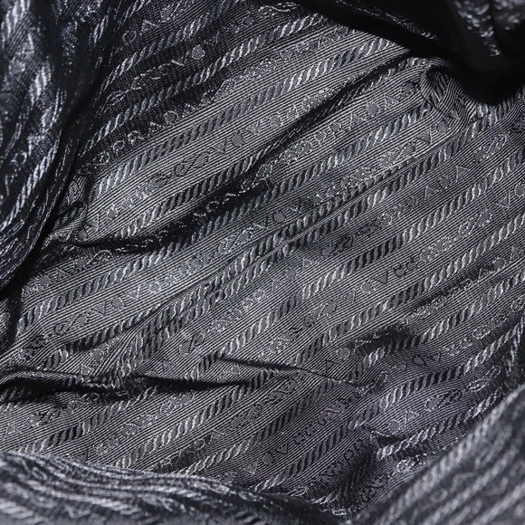 PRADA Hand Bag Nylon Red Gold Auth ki6141