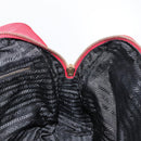 PRADA Hand Bag Nylon Red Gold Auth ki6141-19