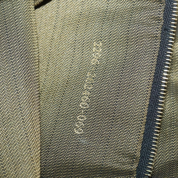 FENDI Zucca Canvas Boston Bag Black Brown gold Auth ki6142