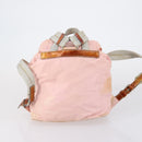 PRADA Shoulder Bag Nylon 3 Set Navy Pink gray Auth ki6143-3