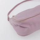 PRADA Accessory Pouch Nylon Pink Silver Auth ki6145-15