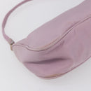 PRADA Accessory Pouch Nylon Pink Silver Auth ki6145-17