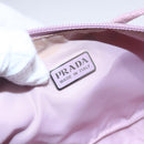 PRADA Accessory Pouch Nylon Pink Silver Auth ki6145-19