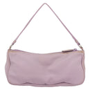 PRADA Accessory Pouch Nylon Pink Silver Auth ki6145-2