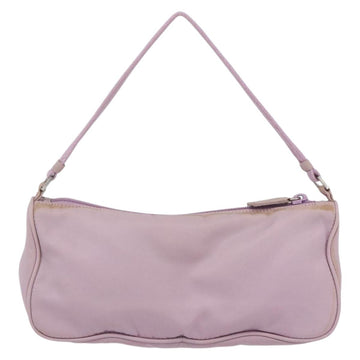 PRADA Accessory Pouch Nylon Pink Silver Auth ki6145 - 0