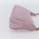 PRADA Accessory Pouch Nylon Pink Silver Auth ki6145-4