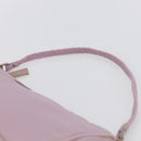 PRADA Accessory Pouch Nylon Pink Silver Auth ki6145-8