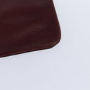 CARTIER Must Line Shoulder Bag Leather Bordeaux Gold Auth ki6147-13