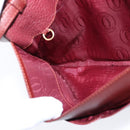 CARTIER Must Line Shoulder Bag Leather Bordeaux Gold Auth ki6147-19