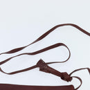 CARTIER Must Line Shoulder Bag Leather Bordeaux Gold Auth ki6147-8