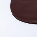 CARTIER Must Line Shoulder Bag Leather Bordeaux Gold Auth ki6148-12