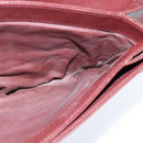 CARTIER Must Line Shoulder Bag Leather Bordeaux Gold Auth ki6148-17