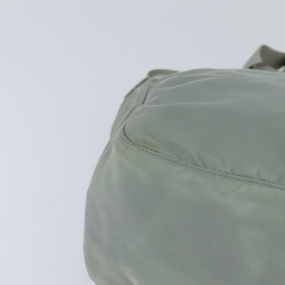 PRADA Shoulder Bag Nylon Light Blue Silver Auth ki6149