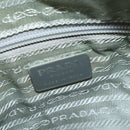 PRADA Shoulder Bag Nylon Light Blue Silver Auth ki6149-18