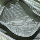 PRADA Shoulder Bag Nylon Light Blue Silver Auth ki6149-21